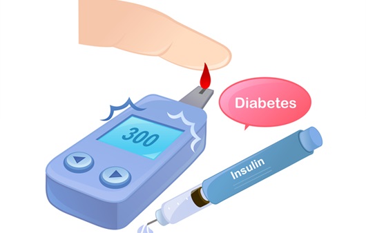 혈당측정기와 인슐린 주사기