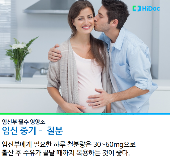 임신부 필수 영양소 - 철분