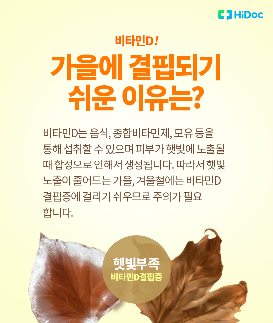 햇빛 노출 줄면 걸리기 쉬운 ‘비타민d 결핍증’