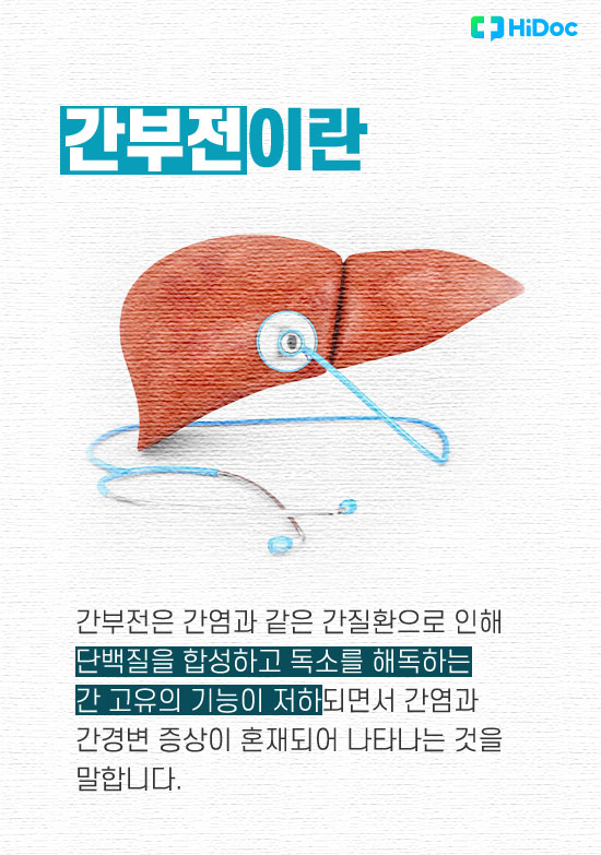 간염, 간경화 증상이 함께? 만성 및 급성 ‘간부전’