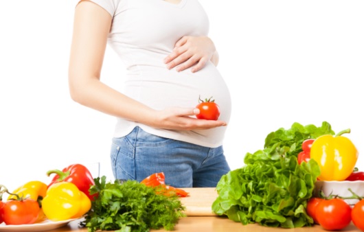 채소와 임신부