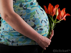 임신부여성의배