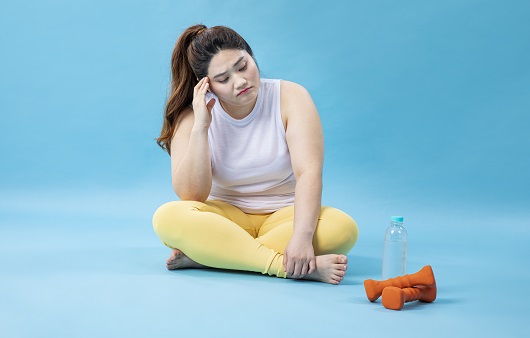 비만 환자는 유산소 운동과 더불어 근력 운동을 병행해야 한다ㅣ출처: 클립아트코리아