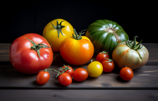 다양한 종류의 토마토 | 출처 : 미드저니