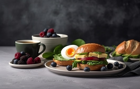 아침 식사로 가장 좋은 3가지 음식ㅣ출처: 미드저니