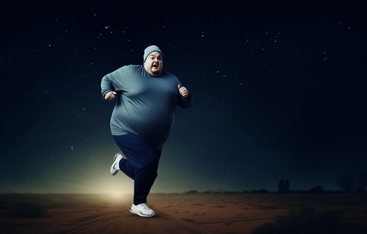 비만한 사람은 오후 6시 이후 저녁대 운동이 가장 효과적이라는 연구 결과가 나왔다ㅣ출처: 미드저니